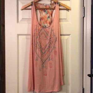 Multi color tribal tank